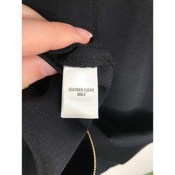 St. John Leather Cuffed Black Trousers Stretch Classic Old Money Sophisticated - Picture 6 of 10